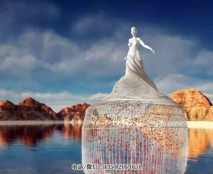水景不銹鋼人物雕塑制作 水景不銹鋼人物雕塑制作