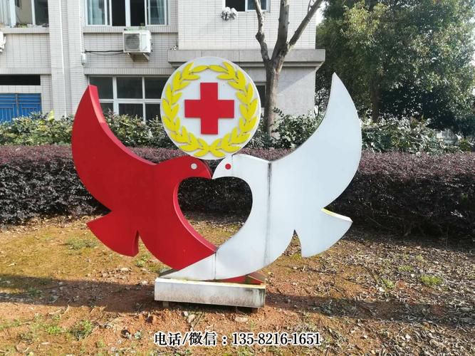 鴿子造型醫(yī)院不銹鋼雕塑擺件 鴿子造型醫(yī)院不銹鋼雕塑擺件