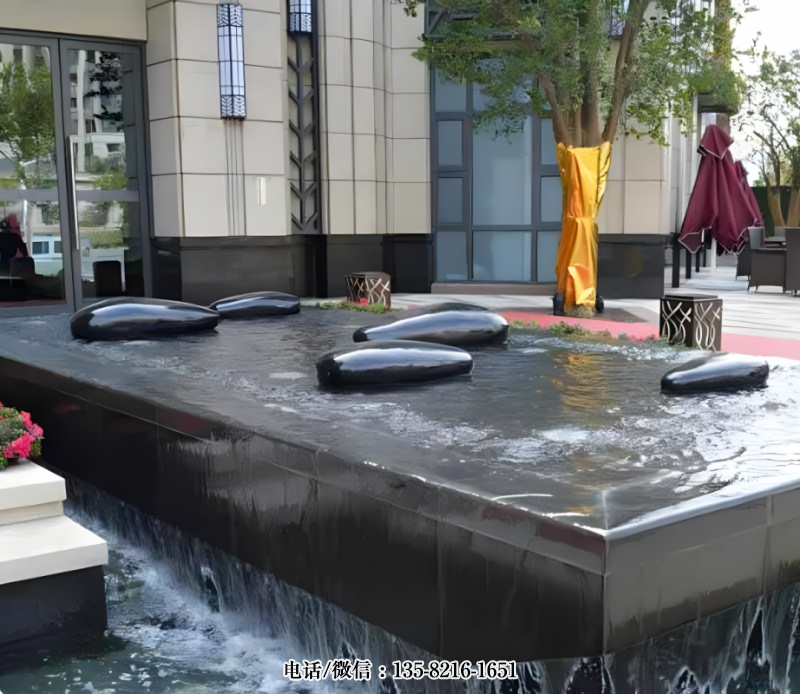 不銹鋼鵝卵石小區(qū)水景裝飾擺件 不銹鋼鵝卵石小區(qū)水景裝飾擺件