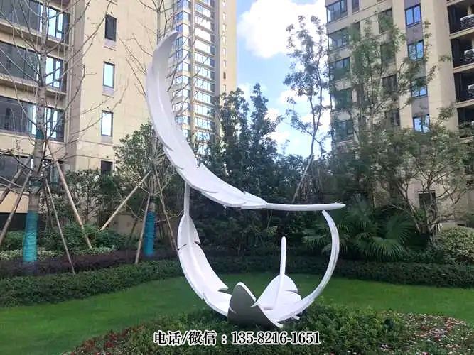 小區(qū)羽毛不銹鋼裝飾擺件 小區(qū)羽毛不銹鋼裝飾擺件