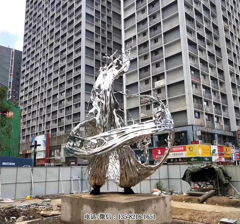 房地產(chǎn)創(chuàng)意不銹鋼浪花景觀雕塑 房地產(chǎn)創(chuàng)意不銹鋼浪花景觀雕塑