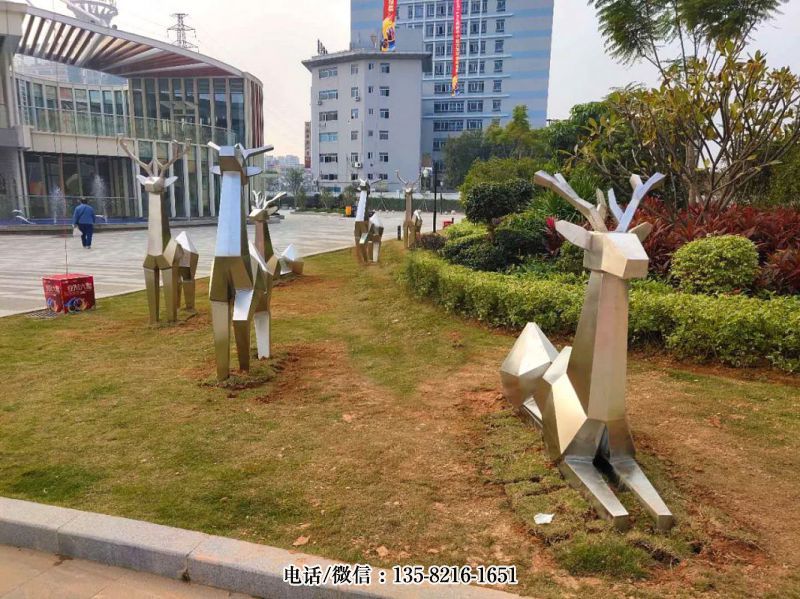 城市綠化帶不銹鋼裝飾動物擺件 城市綠化帶不銹鋼裝飾動物擺件