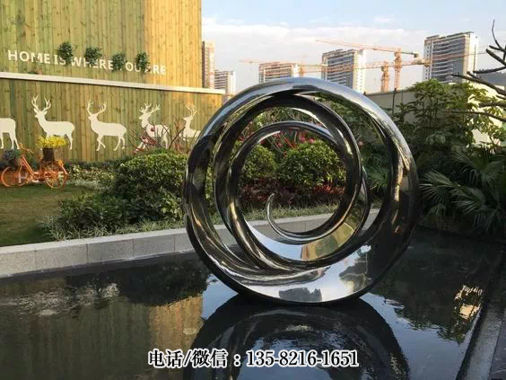 園林圓環(huán)不銹鋼景觀(guān)雕塑 園林圓環(huán)不銹鋼景觀(guān)雕塑
