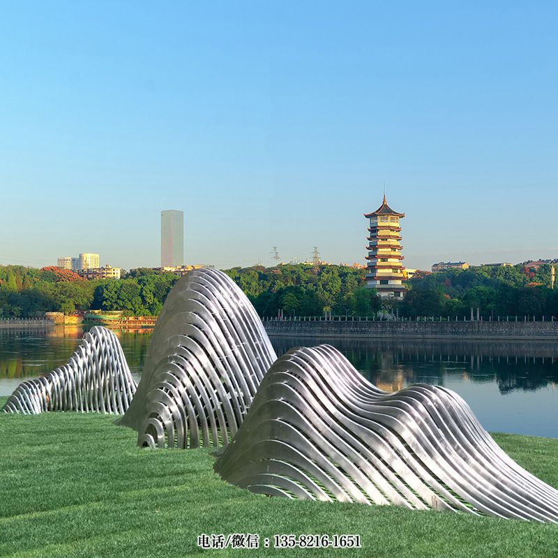公園不銹鋼裝飾假山雕塑 公園不銹鋼裝飾假山雕塑