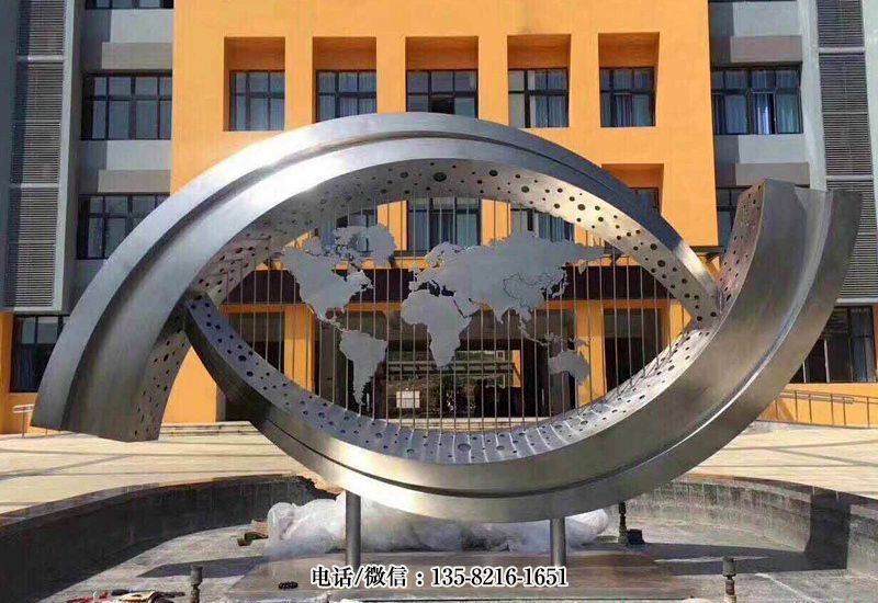 放眼世界——校園不銹鋼抽象眼睛雕塑 放眼世界——校園不銹鋼抽象眼睛雕塑