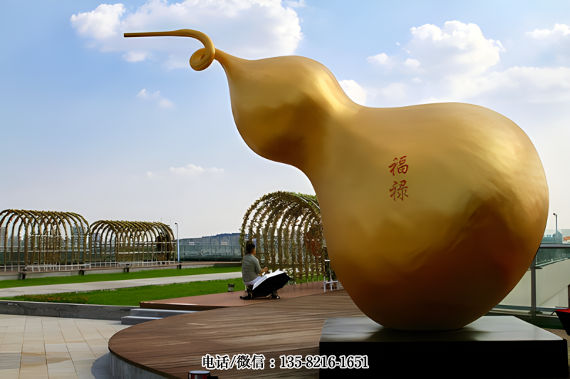 不銹鋼葫蘆雕塑 不銹鋼葫蘆雕塑